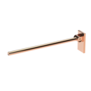 The Cavendish, 800mm stainless steel concealed fixing removable single arm hinged support rail, PVD Polished Warm Gold