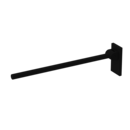 The Cavendish, 800mm stainless steel concealed fixing removable single arm hinged support rail, Deep Matt Black