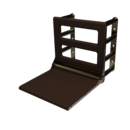 The Cavendish, 650mm stainless steel frame wall mounted fold down Doc M shower seat, PVD Polished Warm Brass,Wenge Pad