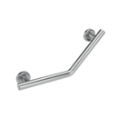 The Cavendish, stainless steel concealed fixing grab rail, 135 deg cranked, Satin Chrome Plated