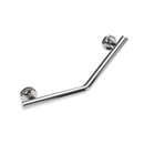The Cavendish, stainless steel concealed fixing grab rail, 135 deg cranked, Polished Stainless Steel
