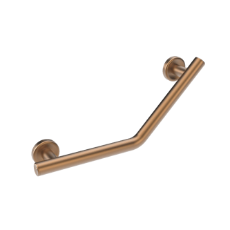The Cavendish, stainless steel concealed fixing grab rail, 135 deg cranked