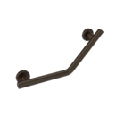 The Cavendish, stainless steel concealed fixing grab rail, 135 deg cranked, Dark Bronze Deep Matt
