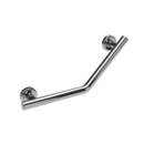 The Cavendish, stainless steel concealed fixing removeable grab rail, 135 deg cranked, Polished Chrome Plated