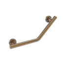 The Cavendish, stainless steel concealed fixing removeable grab rail, 135 deg cranked, Antique Brass Plated