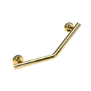 The Cavendish, stainless steel concealed fixing removeable grab rail, 135 deg cranked, Polished Gold Plated