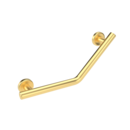 The Cavendish, stainless steel concealed fixing removeable grab rail, 135 deg cranked, PVD Satin Gold