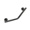 The Cavendish, stainless steel concealed fixing removeable grab rail, 135 deg cranked, PVD Polished Anthracite