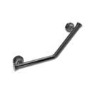The Cavendish, stainless steel concealed fixing removeable grab rail, 135 deg cranked, PVD Satin Anthracite