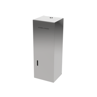 Contemporary tissue paper dispenser, stainless steel