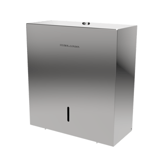 Contemporary toilet roll dispenser, stainless steel