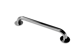 Grab rail, stainless steel, concealed fixings, 32mm diameter