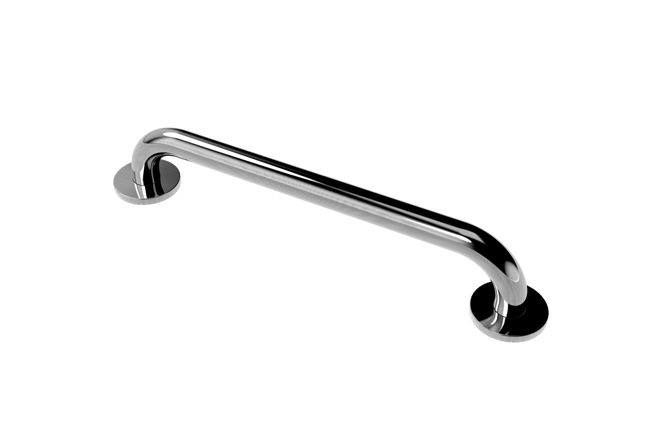Grab rail, stainless steel, concealed fixings, 32mm diameter