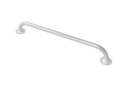 Round flange grab rail, steel, exposed fixings, 25mm diameter, White (RAL 9016)