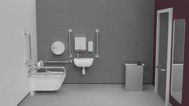 Infrared premium rimless wall hung Doc M toilet pack, left handed
