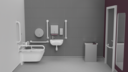 Infrared premium rimless wall hung Doc M toilet pack, left handed, White (RAL 9016)