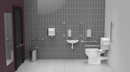 Luxury close coupled Doc M toilet pack, Polished stainless steel