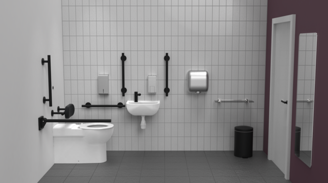 Infrared premium rimless luxury back to wall Doc M toilet pack, left handed