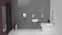 Infrared premium rimless luxury back to wall Doc M toilet pack, left handed, Satin