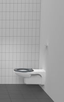 Wall hung Doc M ware set, pan & cistern assembly, ring only seat