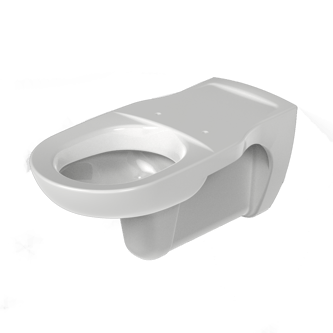 Wall hung Doc M pan, 700mm projection, no fixings, white
