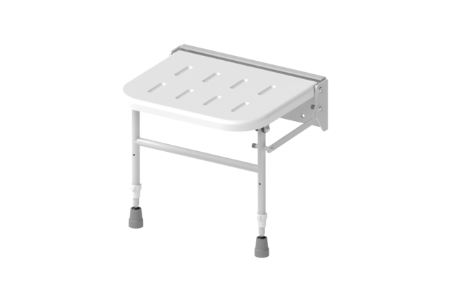 Premium wall mounted shower seat, legs