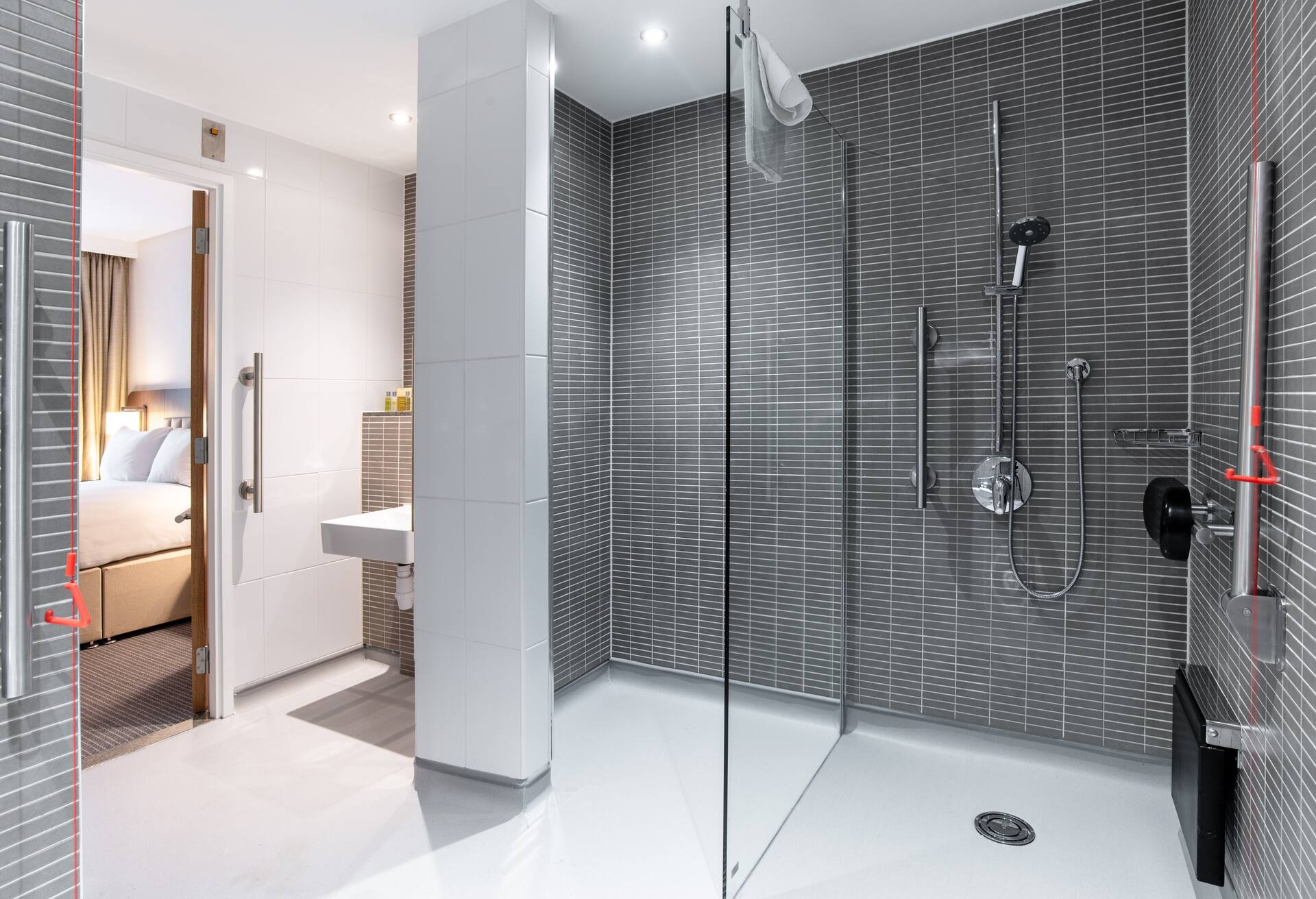Hilton London Gatwick Accessible Shower