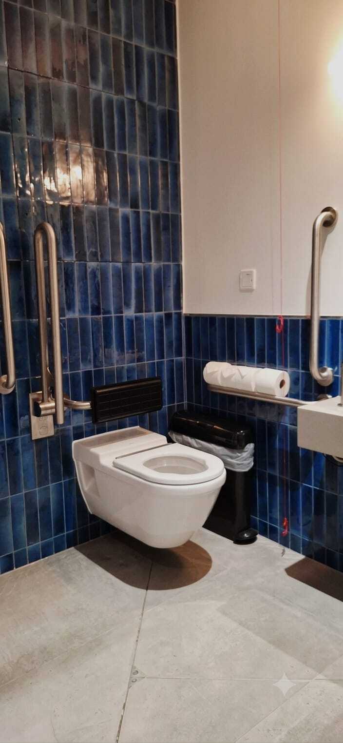 Fitzroy's Hanson Toilet Area in PVD Satin Nickel in St Magnus House